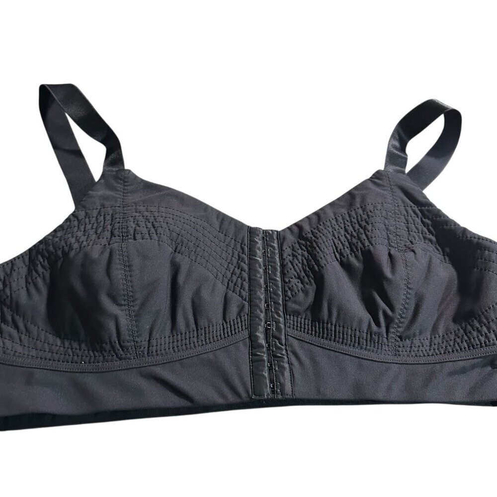 Fabletics Ines Low Impact Sports Bra Black Wireless Front Closure Adjustable XXL - Picture 3 of 8